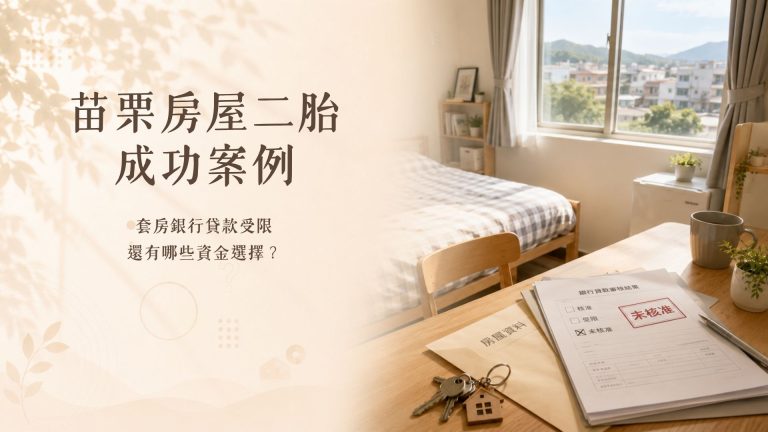 苗栗房屋二胎成功案例