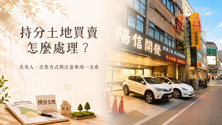 持分土地買賣怎麼處理？