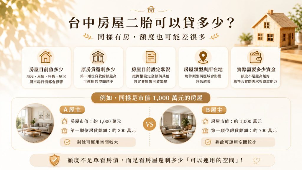 台中房屋二胎能貸多少